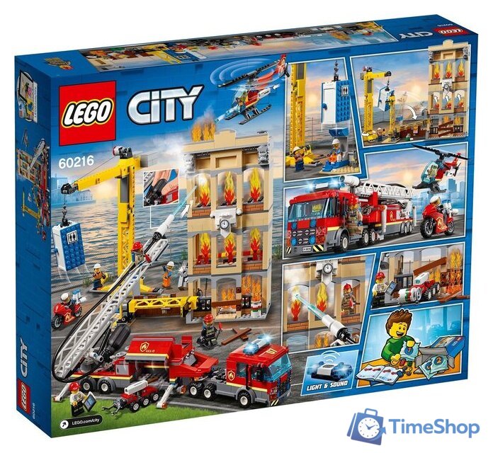 Конструктор LEGO City 60216 Центральная пожарная станция - Изображение №2 — Интернет-магазин Time-Shop
