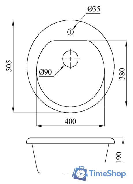 Кухонная мойка БелЭворс Nika (грей) - Изображение №2 — Интернет-магазин Time-Shop