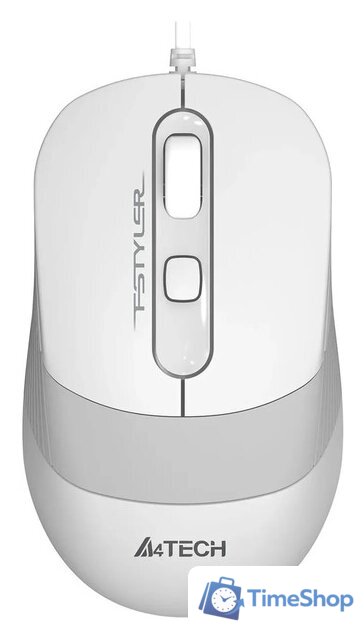 Мышь A4Tech Fstyler FM10S (серый/белый) - Изображение №1 — Интернет-магазин Time-Shop