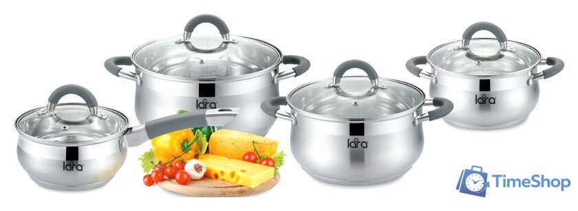 Набор кастрюль Lara LR02-93 - Изображение №1 — Интернет-магазин Time-Shop