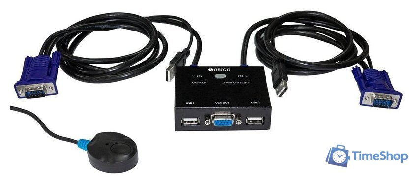 KVM переключатель Origo OKVM221/A1A - Изображение №2 — Интернет-магазин Time-Shop