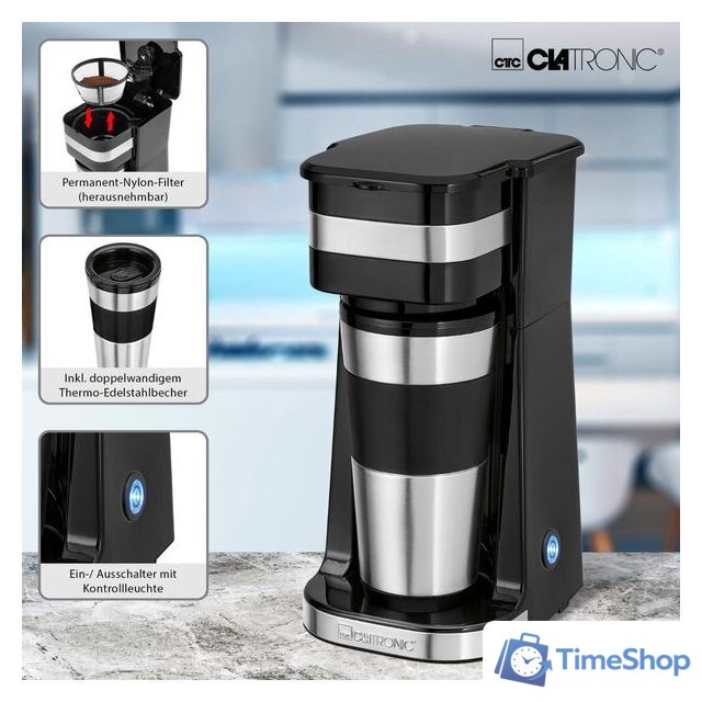 Капельная кофеварка Clatronic KA 3733 - Изображение №6 — Интернет-магазин Time-Shop