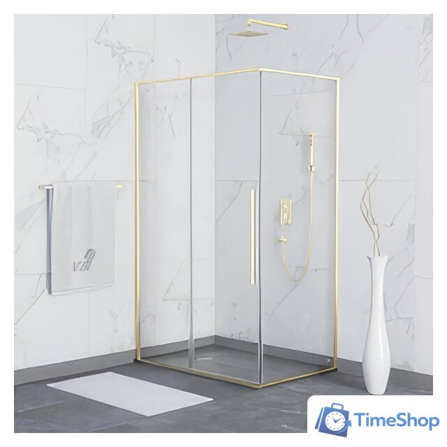 Душевой уголок RGW SV-42-G 90x100 (золотичтый/прозрачное стекло) - Изображение №2 — Интернет-магазин Time-Shop