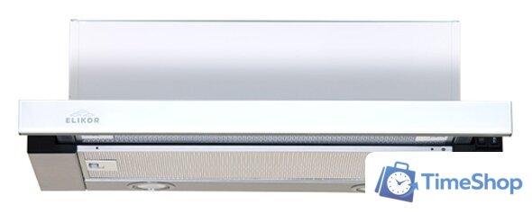 Кухонная вытяжка Elikor Интегра Glass 45Н-400-В2Д (нержавеющая сталь/белое стекло) (943433) - Изображение №1 — Интернет-магазин Time-Shop