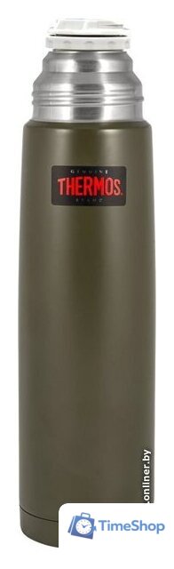 Термос THERMOS FBB-1000AG 1л (крышка с клапаном, хаки) - Изображение №4 — Интернет-магазин Time-Shop