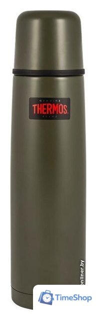 Термос THERMOS FBB-1000AG 1л (крышка с клапаном, хаки) - Изображение №1 — Интернет-магазин Time-Shop