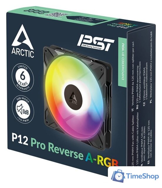 Вентилятор для корпуса Arctic P12 Pro Reverse A-RGB ACFAN00322A - Изображение №6 — Интернет-магазин Time-Shop