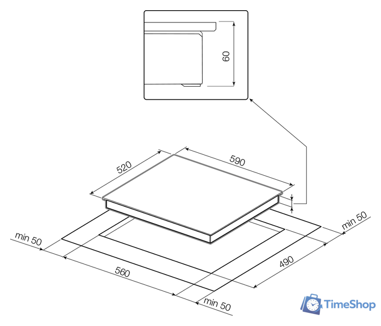 Варочная панель Graude IK 60.0 AS - Изображение №2 — Интернет-магазин Time-Shop