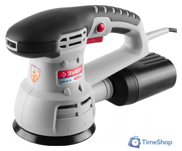 Эксцентриковая шлифмашина Зубр ЗОШМ-450-125 - Изображение №1 — Интернет-магазин Time-Shop