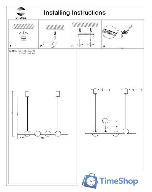 Точечный светильник ST Luce SL1185.403.04 - Изображение №6 — Интернет-магазин Time-Shop