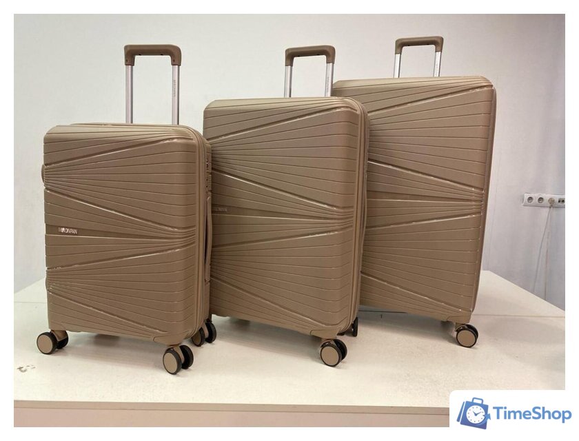 Чемодан-спиннер Mironpan 23103 56 см (светло-серый) - Изображение №3 — Интернет-магазин Time-Shop