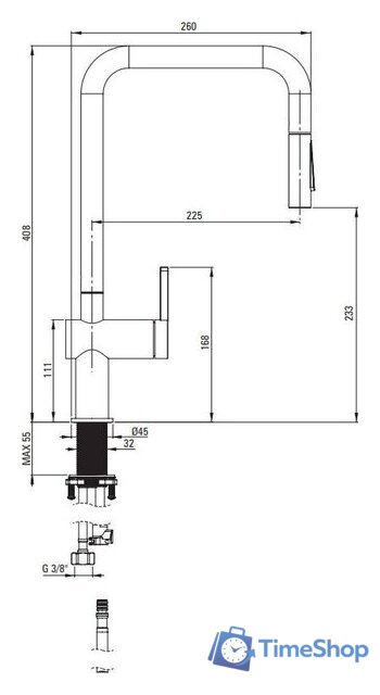 Смеситель Deante Momi BKM D73N - Изображение №5 — Интернет-магазин Time-Shop