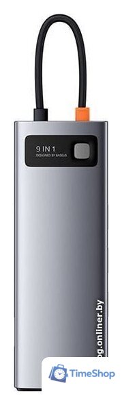 Док-станция Baseus Metal Gleam Series 9-in-1 Multifunctional Type-C CAHUB-CU0G - Изображение №2 — Интернет-магазин Time-Shop
