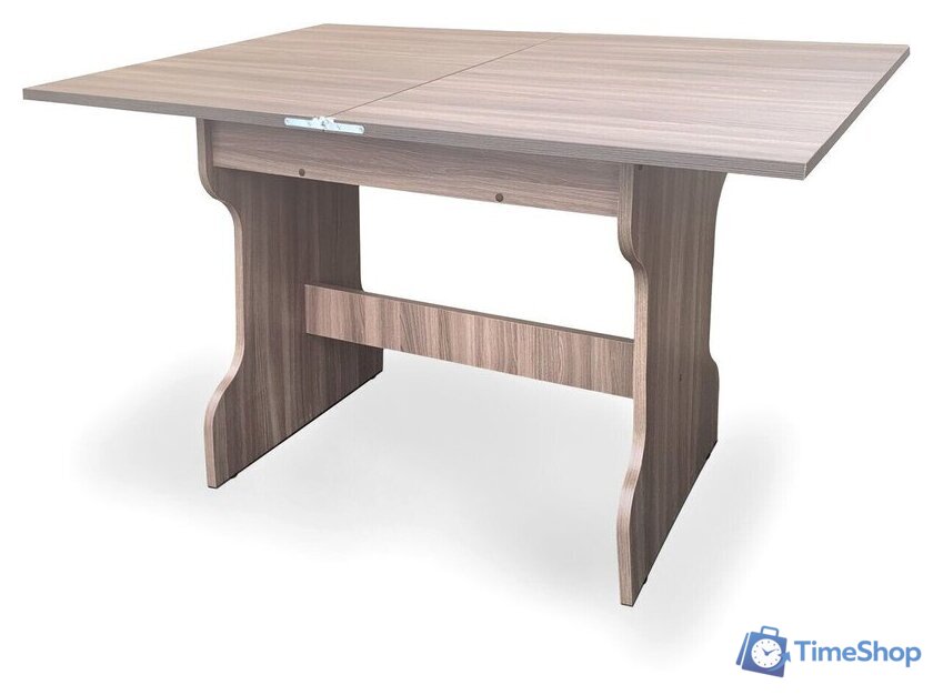 Кухонный стол Анмикс Раскладной ИП 01-340000 (ЛДСП, ясень шимо темный) - Изображение №4 — Интернет-магазин Time-Shop