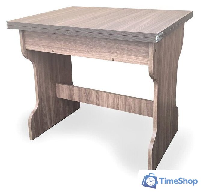 Кухонный стол Анмикс Раскладной ИП 01-340000 (ЛДСП, ясень шимо темный) - Изображение №1 — Интернет-магазин Time-Shop