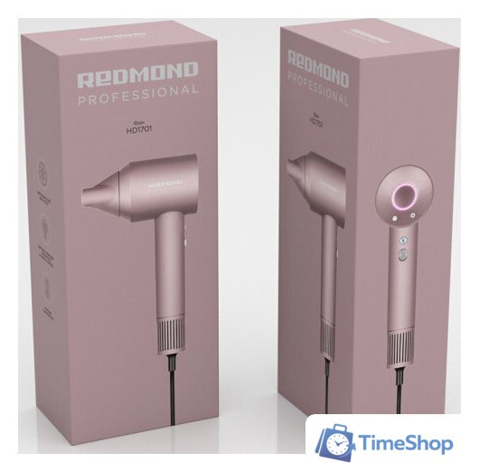 Фен Redmond (Редмонд) HD1701 (розовый) - Изображение №10 — Интернет-магазин Time-Shop
