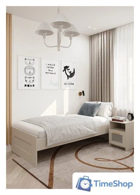 Кровать Mio Tesoro Нави 90x200 2.15.04.040.19 (кашемир) - Изображение №5 — Интернет-магазин Time-Shop