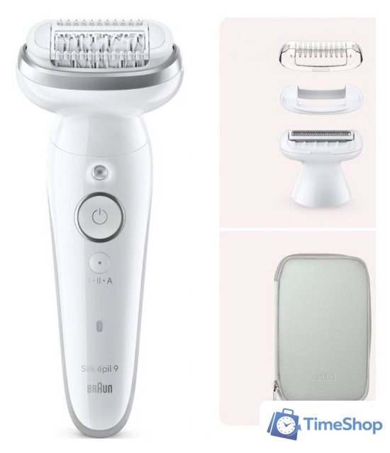Эпилятор Braun Silk-epil 9 9-041 (серебристый) - Изображение №1 — Интернет-магазин Time-Shop