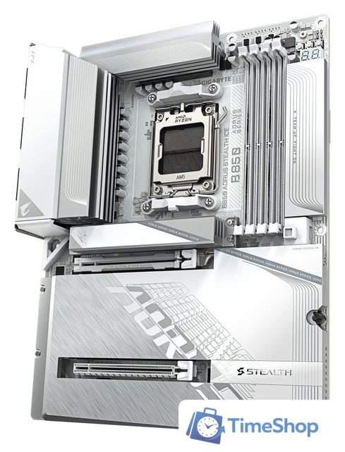 Материнская плата Gigabyte B850 Aorus Stealth Ice - Изображение №4 — Интернет-магазин Time-Shop