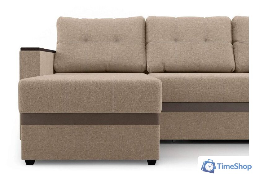 Диван Mio Tesoro Атланта Лайт 111 (Savana Camel/Ecostile Chocolate) - Изображение №7 — Интернет-магазин Time-Shop