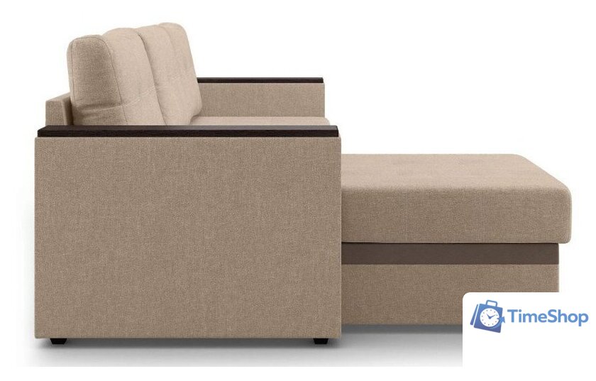 Диван Mio Tesoro Атланта Лайт 111 (Savana Camel/Ecostile Chocolate) - Изображение №3 — Интернет-магазин Time-Shop