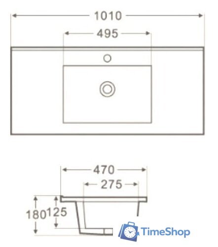 Умывальник WeltWasser Deilbach 7506-100 - Изображение №3 — Интернет-магазин Time-Shop