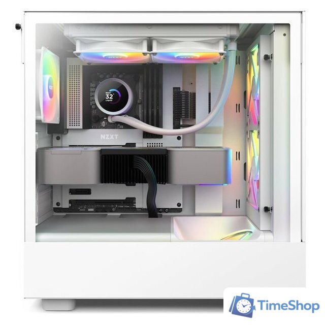 Система жидкостного охлаждения для процессора NZXT Kraken 240 RGB RL-KR240-W1 - Изображение №5 — Интернет-магазин Time-Shop