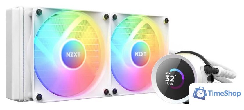Система жидкостного охлаждения для процессора NZXT Kraken 240 RGB RL-KR240-W1 - Изображение №1 — Интернет-магазин Time-Shop