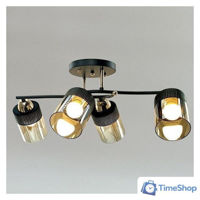 Люстра средней высоты Aitin Pro НПБ 02-4х60-101 9131/4 (золото/черный) - Изображение №2 — Интернет-магазин Time-Shop