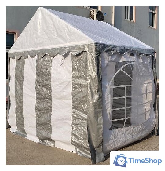 Тент-шатер Sundays Party 3x3 (белый/серый) - Изображение №5 — Интернет-магазин Time-Shop