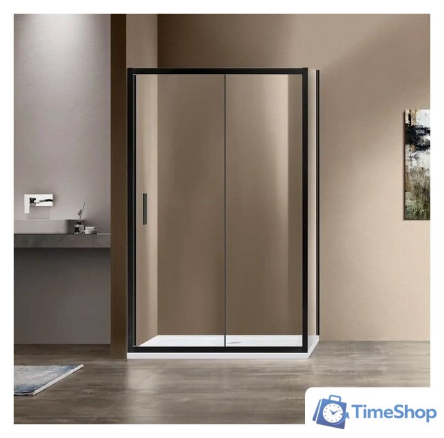 Душевой уголок Vincea Garda VSR-1G8012CLB (черный/прозрачное) - Изображение №1 — Интернет-магазин Time-Shop