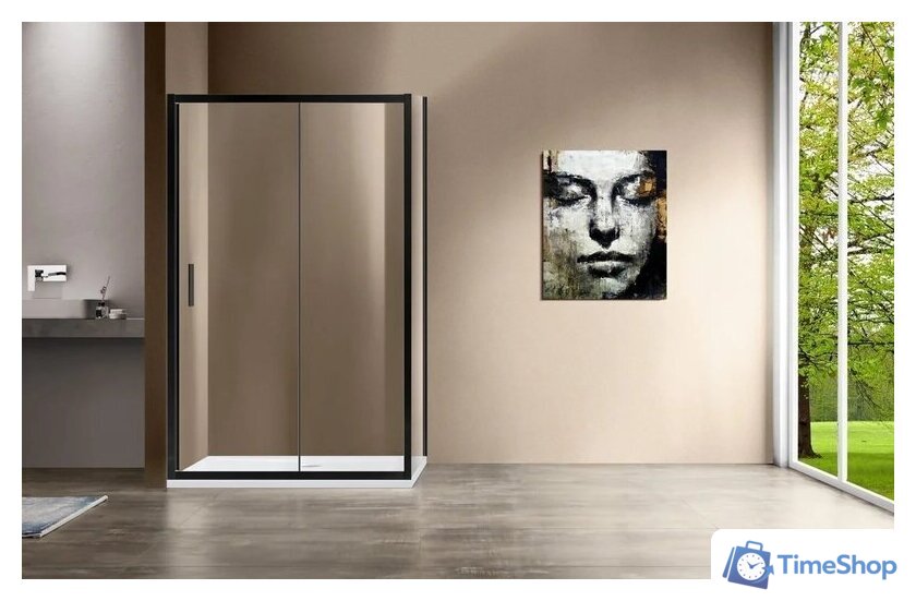 Душевой уголок Vincea Garda VSR-1G8012CLB (черный/прозрачное) - Изображение №2 — Интернет-магазин Time-Shop