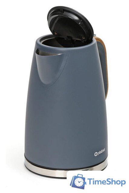 Электрический чайник Platinet Velvet Wooden (синий) - Изображение №4 — Интернет-магазин Time-Shop