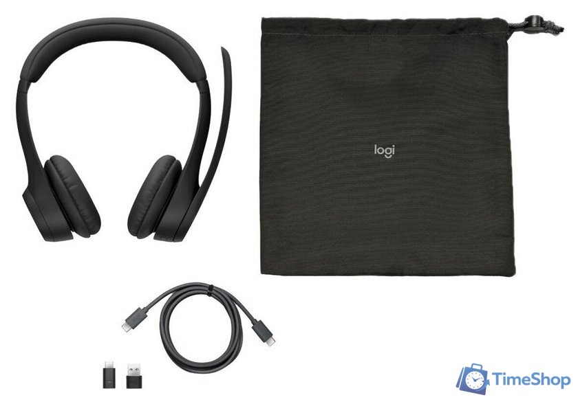 Наушники Logitech Zone 305 Wireless USB-C/A (MS) - Изображение №7 — Интернет-магазин Time-Shop
