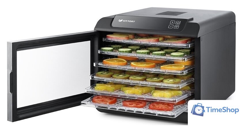 Сушилка для овощей и фруктов Kitfort KT-1905 - Изображение №3 — Интернет-магазин Time-Shop