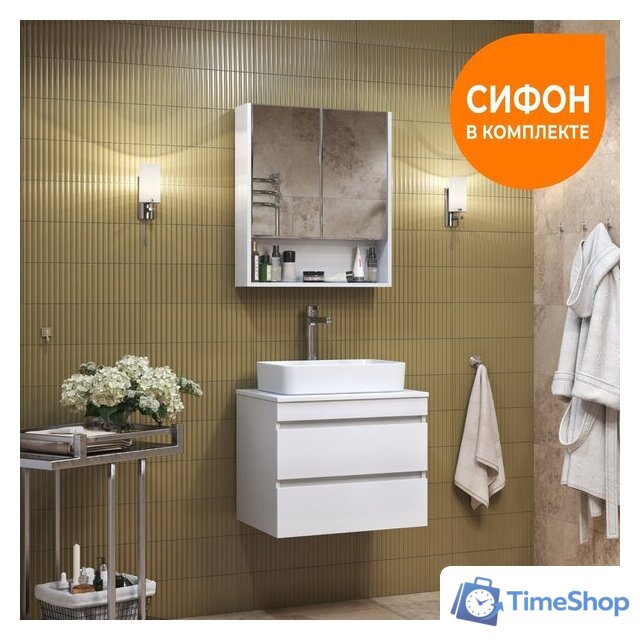  Vigo Тумба под умывальник Urban 600-0-2 со столешницей навесная - Изображение №8 — Интернет-магазин Time-Shop