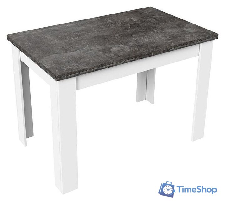 Кухонный стол Трия Промо тип 4 (белый/ателье темный) - Изображение №1 — Интернет-магазин Time-Shop