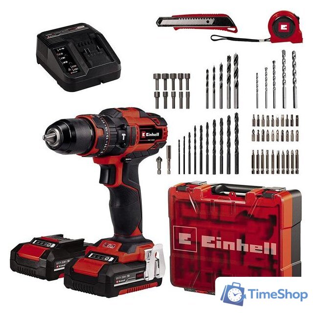 Ударная дрель-шуруповерт Einhell TE-CD 18/40 Li-i +64 4513992 (с 2-мя АКБ, кейс) - Изображение №1 — Интернет-магазин Time-Shop