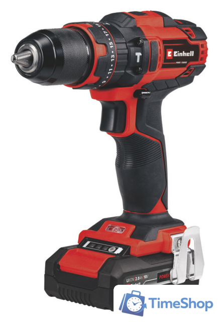 Ударная дрель-шуруповерт Einhell TE-CD 18/40 Li-i +64 4513992 (с 2-мя АКБ, кейс) - Изображение №3 — Интернет-магазин Time-Shop
