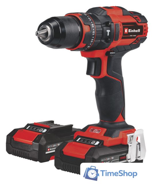Ударная дрель-шуруповерт Einhell TE-CD 18/40 Li-i +64 4513992 (с 2-мя АКБ, кейс) - Изображение №2 — Интернет-магазин Time-Shop
