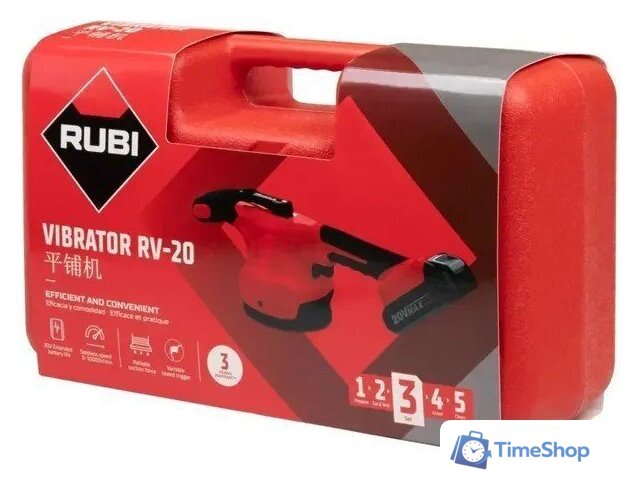 Стеклодомкрат (присоска для стекла и плитки) Rubi RV-20 (с 1-им АКБ, кейс) - Изображение №7 — Интернет-магазин Time-Shop