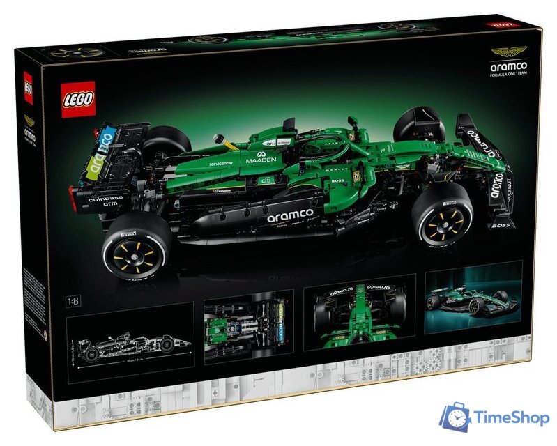Конструктор LEGO Technic 42240 Aston Martin Aramco AMR25 F1 - Изображение №23 — Интернет-магазин Time-Shop
