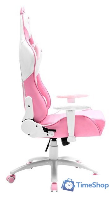 Игровое (геймерское) кресло Zone51 Kitty Meow (розовый/белый) - Изображение №4 — Интернет-магазин Time-Shop