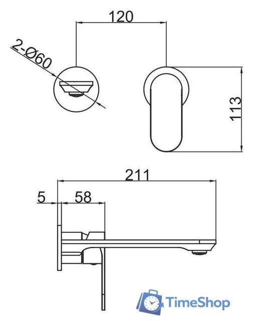 Смеситель Fashun A1185-7 (черный) - Изображение №3 — Интернет-магазин Time-Shop
