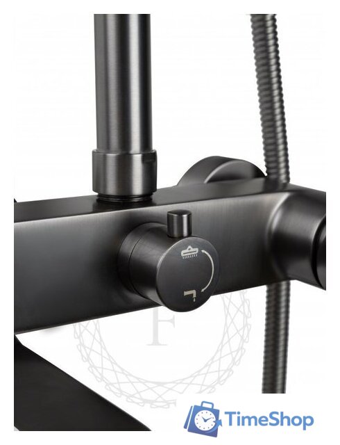 Душевая система  Filarete Retta FL2030 (графит) - Изображение №5 — Интернет-магазин Time-Shop