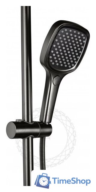 Душевая система  Filarete Retta FL2030 (графит) - Изображение №3 — Интернет-магазин Time-Shop
