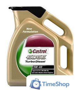 Моторное масло Castrol Edge Turbo Diesel 5W-40 5л - Изображение №1 — Интернет-магазин Time-Shop