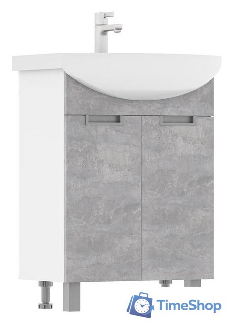  Volna Тумба под умывальник Vario Z 50.2D Рива (бетон, напольная) - Изображение №1 — Интернет-магазин Time-Shop