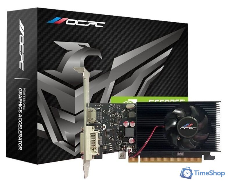 Видеокарта OCPC GeForce GT 1030 4GB DDR4 OCVNGT1030G4D4 - Изображение №2 — Интернет-магазин Time-Shop
