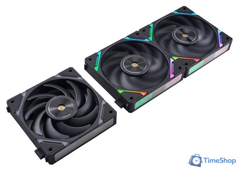 Комплект вентиляторов для корпуса 1stPlayer XF7 Reverse ARGB (3 шт, черный) - Изображение №4 — Интернет-магазин Time-Shop
